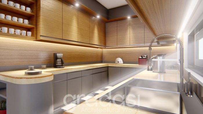 Konsep Desain Interior Kitchen Set | Gradasi Arsitek